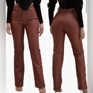 NWOT Inaya High Waist Faux Leather Pants